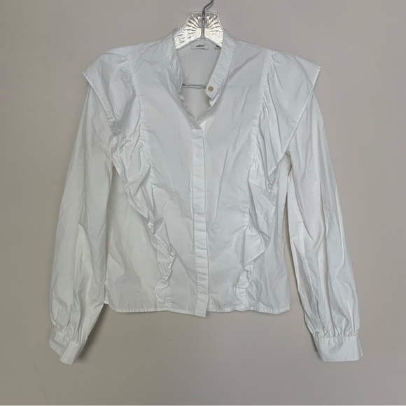 Wilfred White Panthere Ruffled Blouse XS - Picture 2 of 12